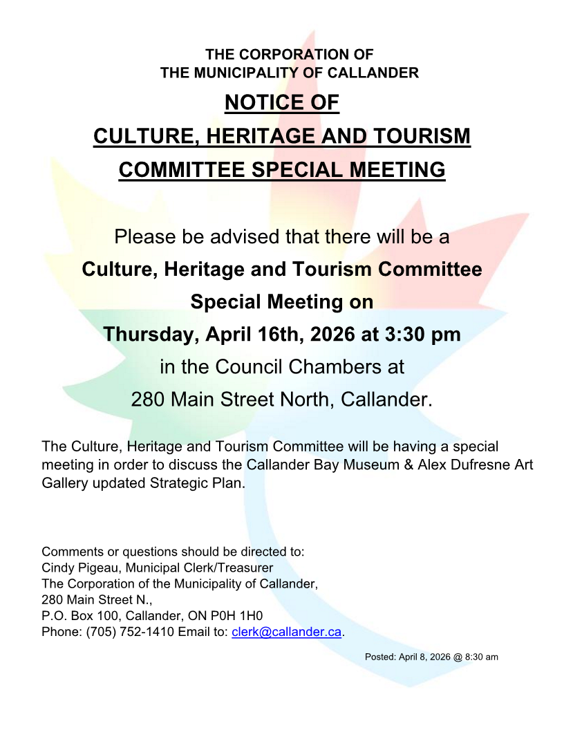 Notice of Special Meeting